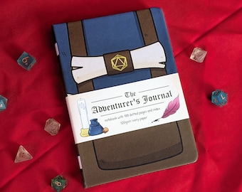 Adventurer's Journal | A5 DnD Notebook | Hardcover || FREE SHIPPING