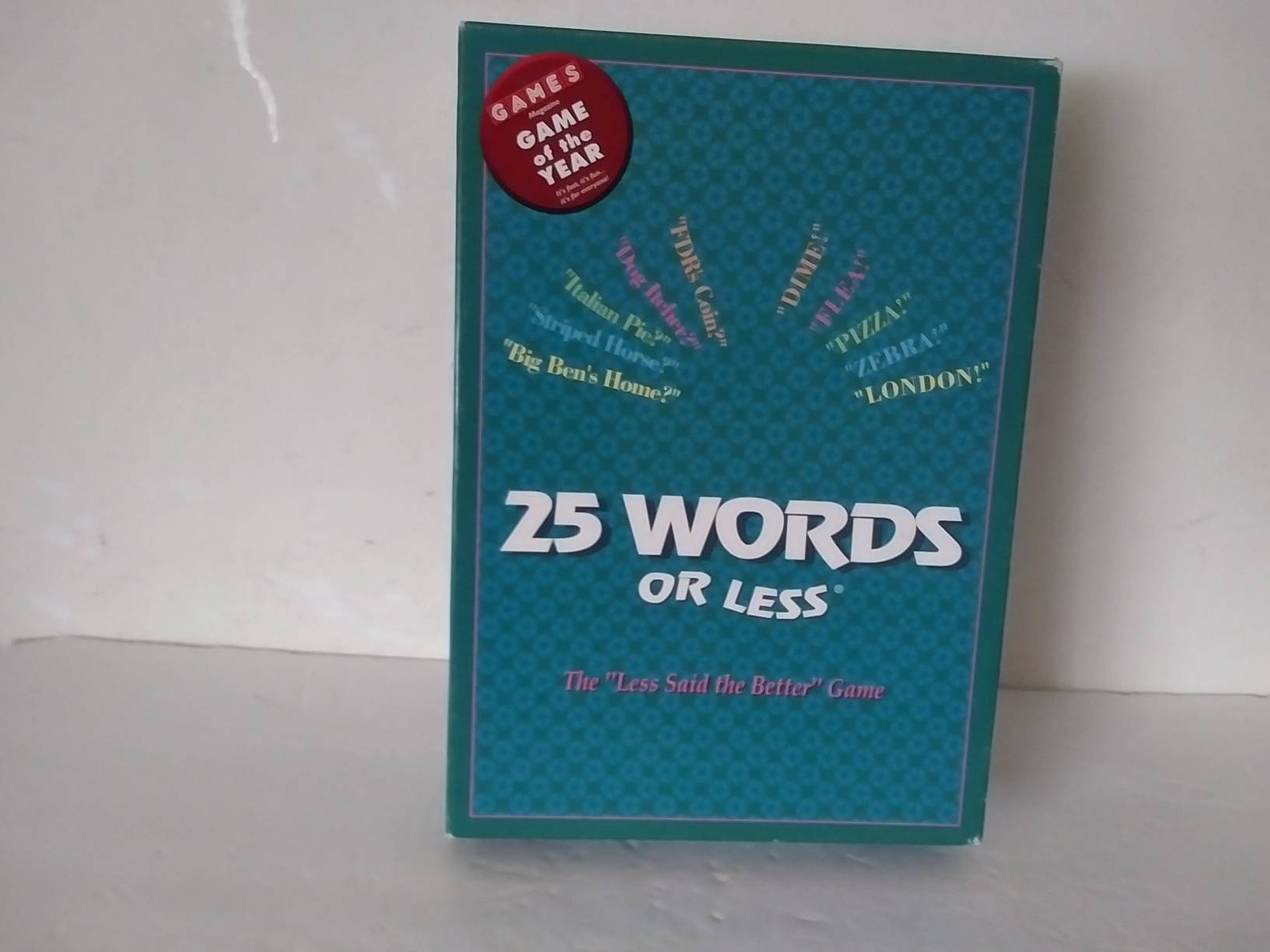Vintage Rare 1996 25 Words or Less Game Etsy