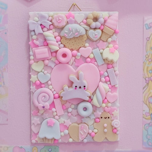 Kawaii Home Decor Wall Art Cute Wall Hanging Lovely Gift Etsy