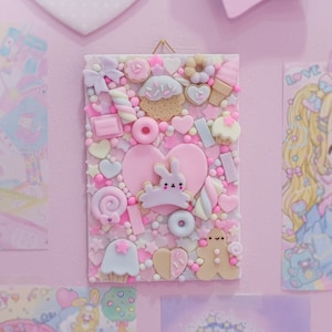 Décoration murale kawaii, décoration murale mignonne, jolie idée cadeau, toile décorative