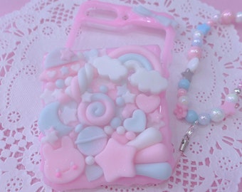 Funda de teléfono Kawaii Decoden para Galaxy Z flip, flip 3, flip 4, flip 5, flip 6, flip 7 /