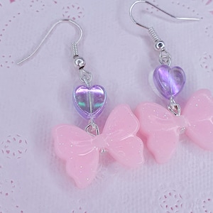 Kawaii Bella Rosa Arco Orecchini- Fata Kei - Harajuku - Harajuku - Jfashion - Pastel - Amore
