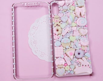 Kawaii Decoden Case - Sweet Cookies Paradise  - Super cute Kawaii full body case for iphone 7 8 9 10 12 13 Pro and for Samsung Galaxy S