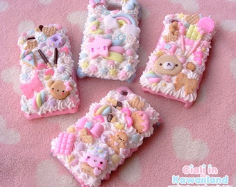 Kawaii Samsung Galaxy A series Phone Case - Decoden Cute Phone Case Whipped Cream Effect | A30 A20 A50 A60 A70 A80 A3 A5 A6 A7 A8 A9 Prime