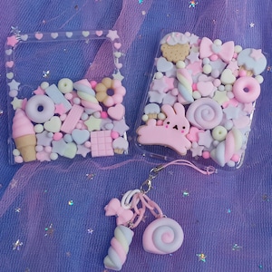 Kawaii Decoden Phone Case  for Galaxy Z flip, flip 3, flip 4, flip 5, flip 6, flip 7 | Cookie Paradise
