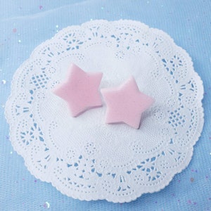 Kawaii Big Pastel Star Earrings | Pastel Kei | Jfashion | Harajuku Fashion | Sweet Harajuku  | Fairy Kei | Fancy