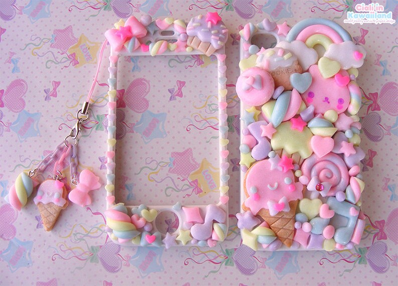 Sweet Cookies Friend Phonecase for Iphone XS Kawaii Decoden Phone Case