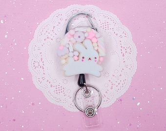 Kawaii Decorated Badge Reel / Badge ID retrattile / Nurse and Doctor Badge Reel / Office Badge /