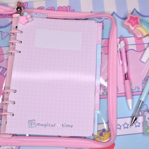Kawaii Pastell Planer | Undatierter Wochenplaner | Niedliches Journal | A5 Planer