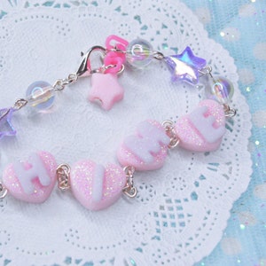 Pulsera de nombre personalizado Kawaii / Pulsera de nombre personalizado / Pulsera de letras / Regalo personalizado