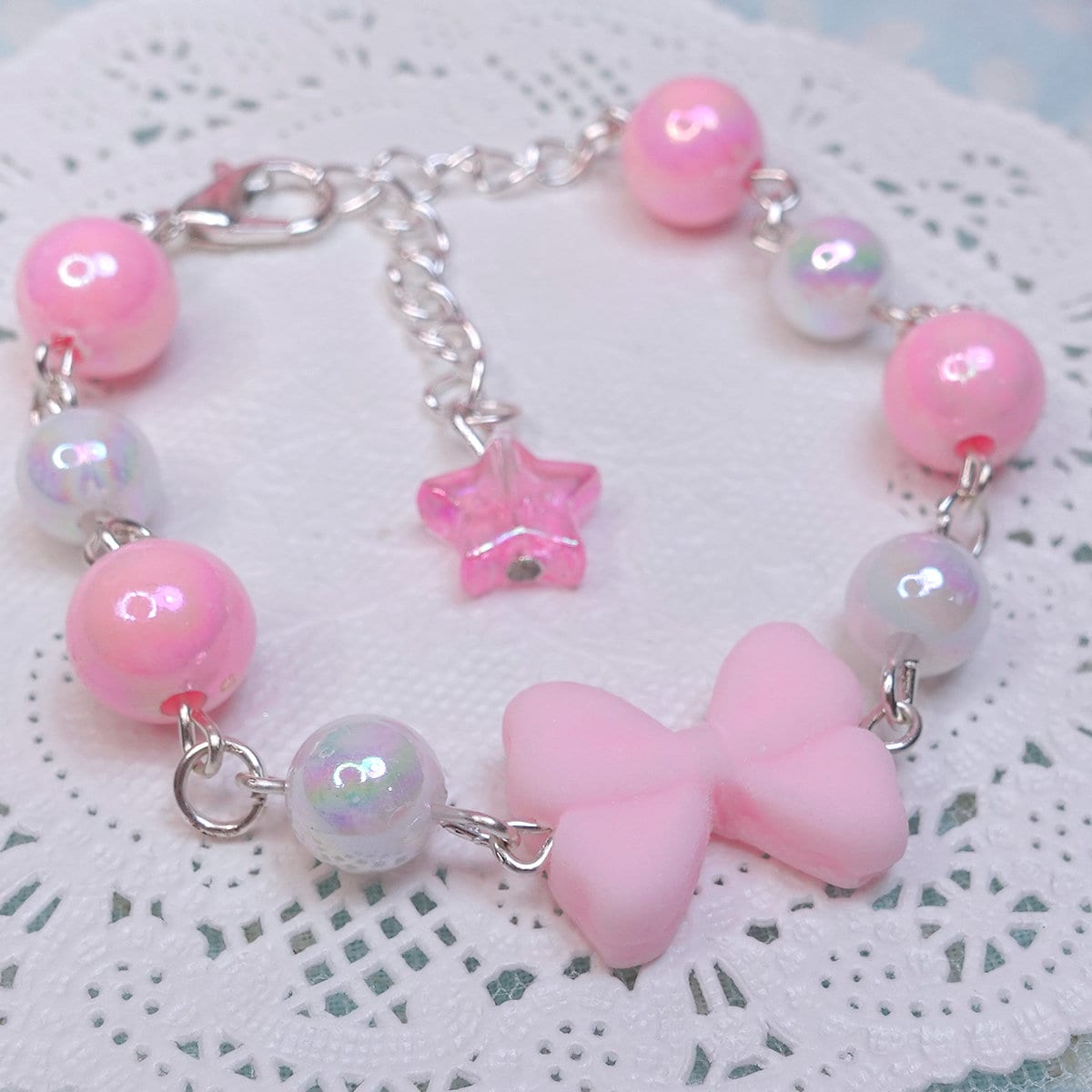 Pink colour bracelet best sale