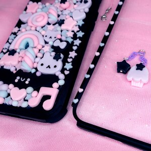 Kawaii Decoden Case Pastel Goth, Spooky Fairyland Superleuke kawaii full body voorkant achterkant voor iPhone 17 16 15 14 13 12 11 X afbeelding 3