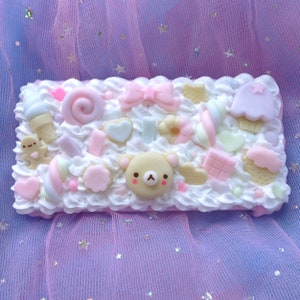 Custodia Kawaii per Nintendo 3DS / Nintendo XL / Nintendo DS LITE / New Nintendo 3ds / Nintendo 2DS xl - Decoden con effetto Wipped Cream