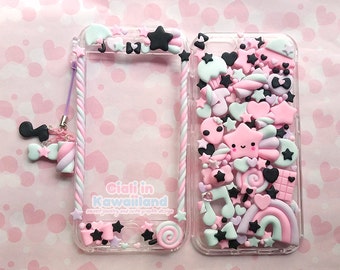 Kawaii Decoden Phone Case, Super cute kawaii full body front back case for Iphone 7 7+ 6 6+ 5SE 5S 5C 4 4S GALAXY S6 S7