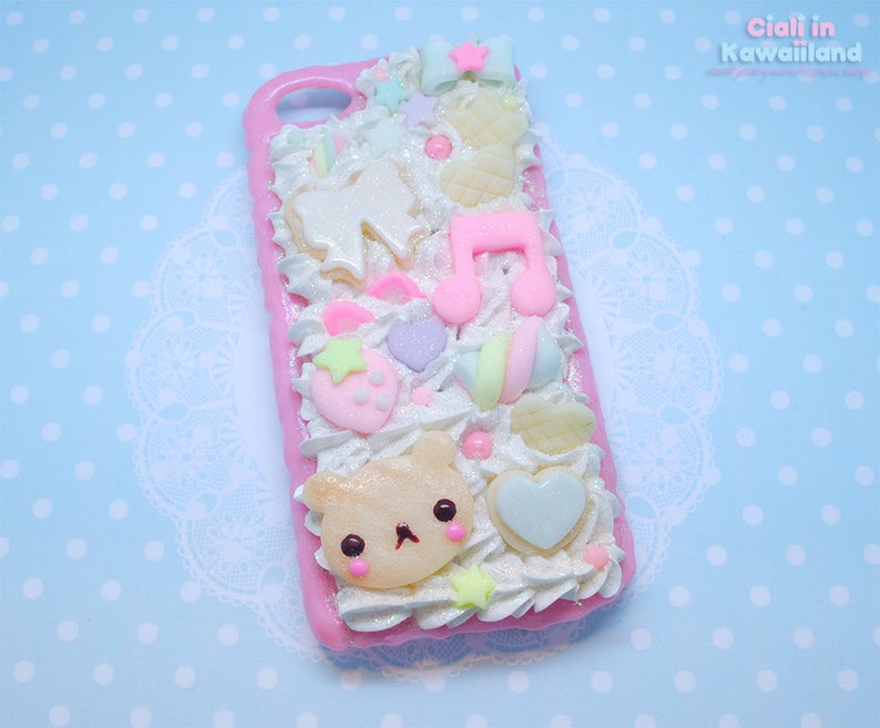 Kawaii Decoden Phone Case Whipped Cream Effect Case Cute Etsy New Zealand