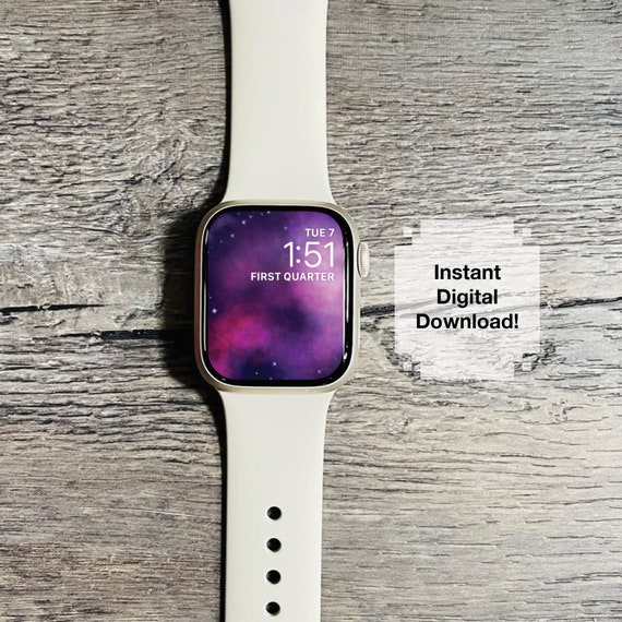 Galaxy Apple Watch Wallpaper Nebula Outer Space Out of - Etsy
