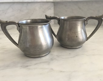 Ray Silver Co. Art Deco sugar/creamer set