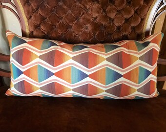 Retro Double Sided Custom Lumbar Pillow