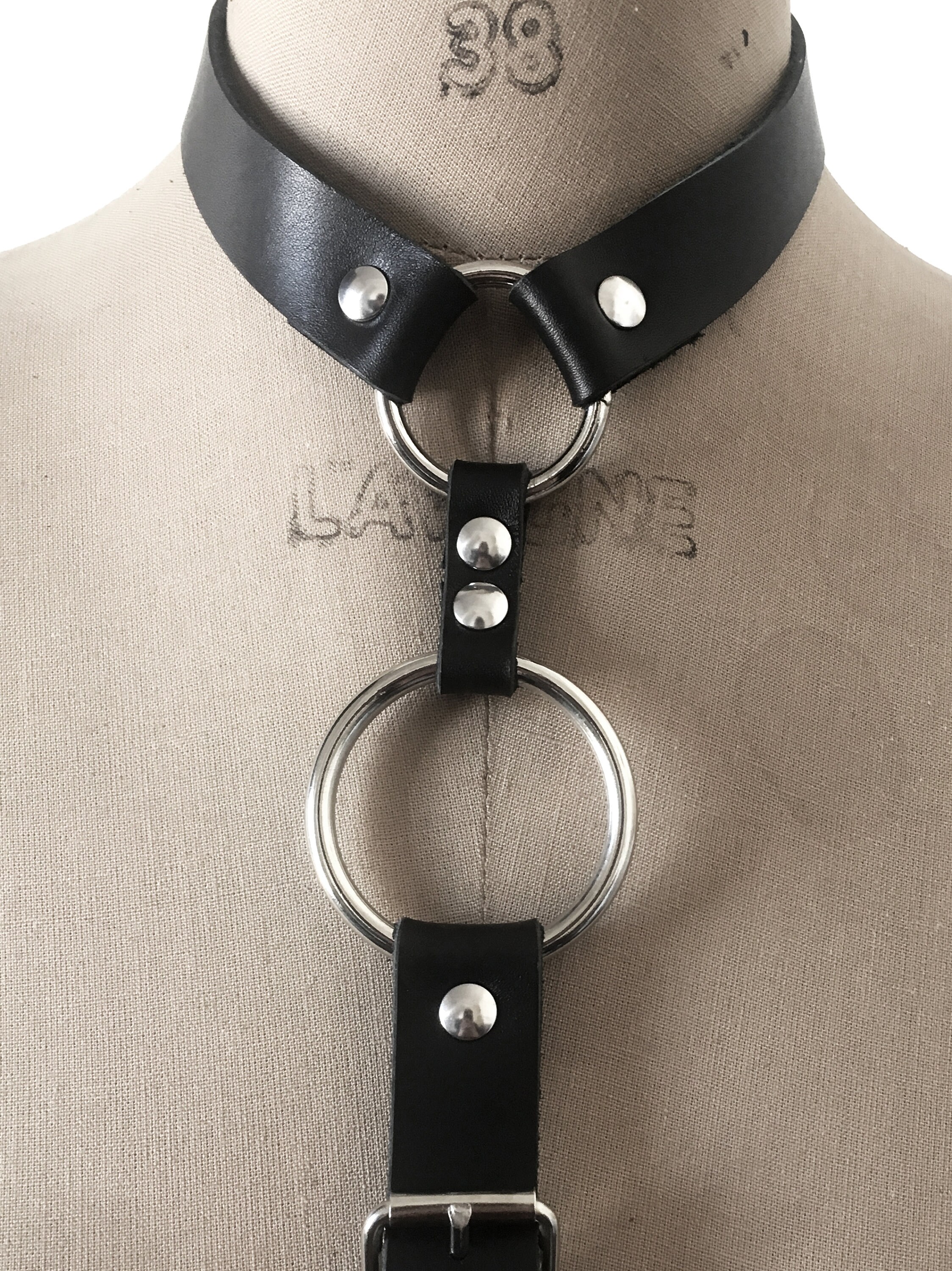 Wide Harness Rings Leather Harness ring - Etsy UK