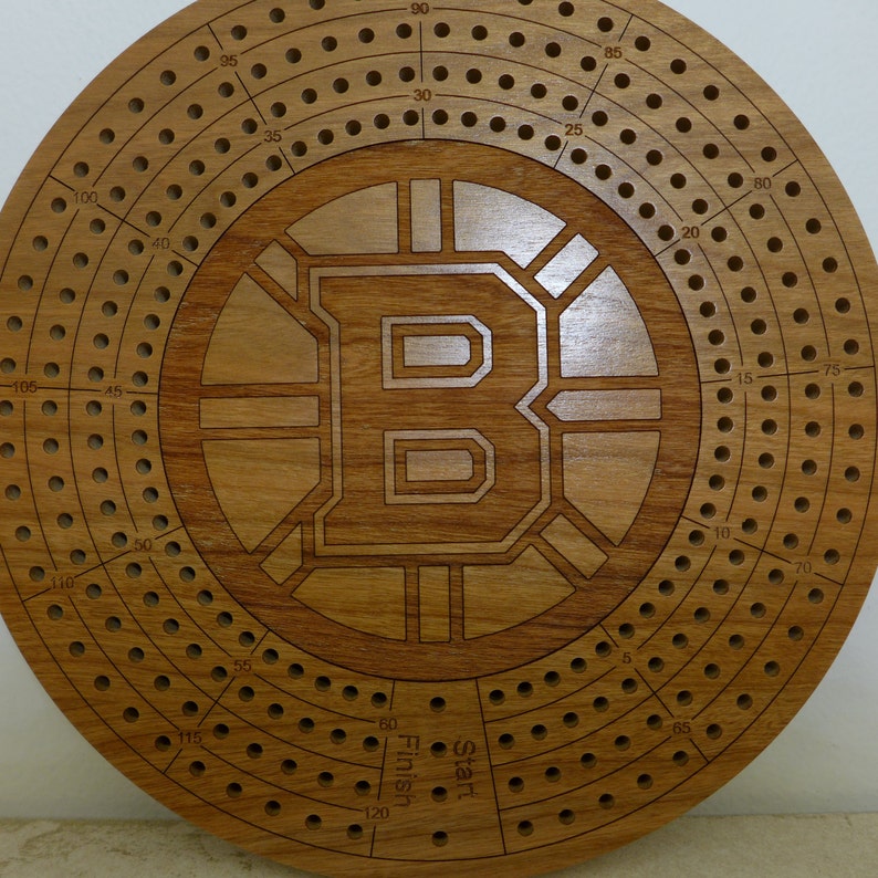 Boston Bruins Cribbage Board Etsy