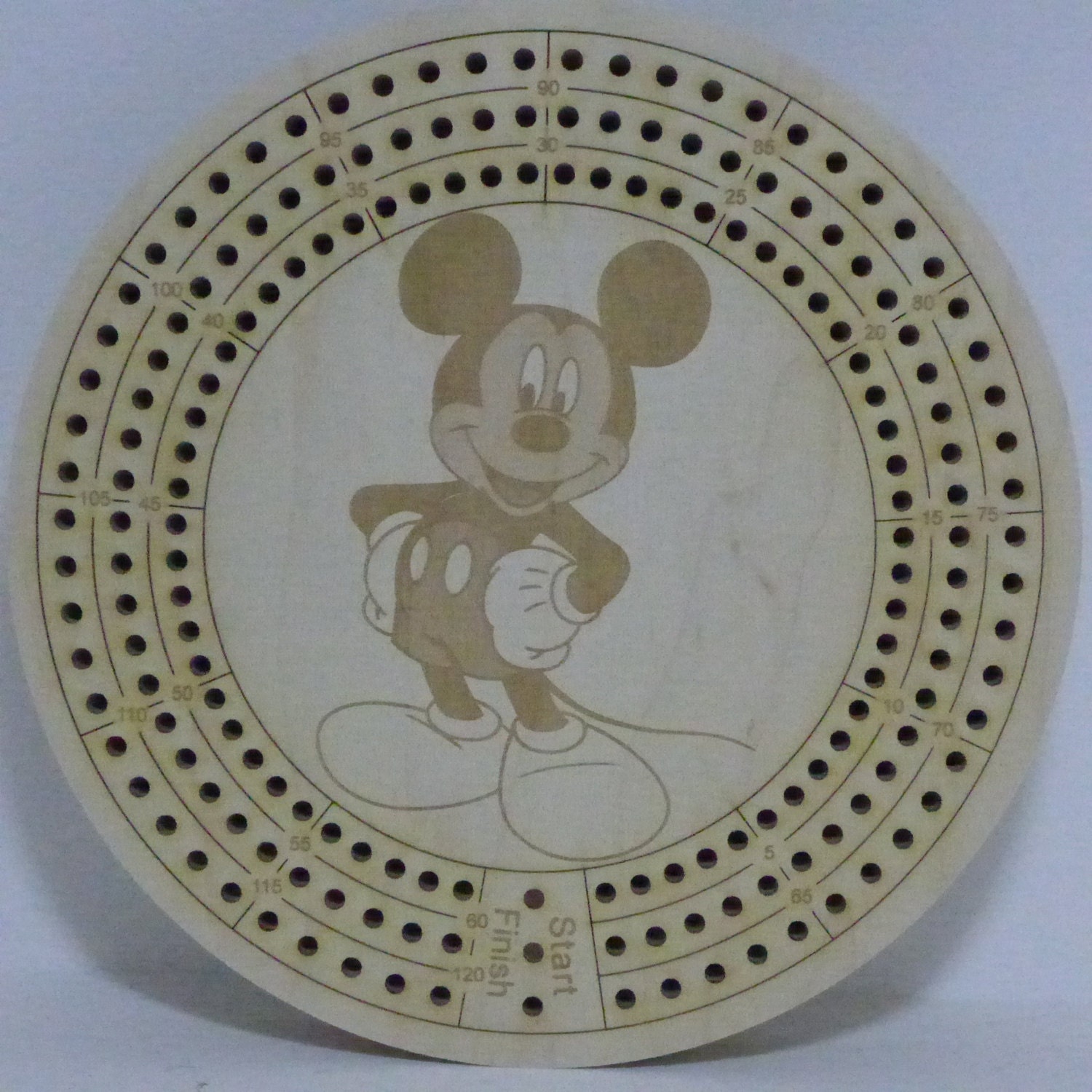 Mickey Mouse Cribbage Board All Characters Available Etsy