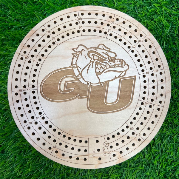 Gonzaga Bulldogs Cribbage Board