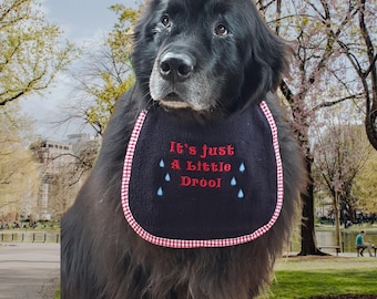 Dog Drool Bib: Cotton Terry Cloth, Elastic Neckband