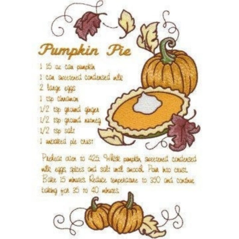 Kitchen Towels Dish Cloth Bar Towels Recipe Towel Pumpkin Pie Recipe Towel House Warming Gift Home Living Tea Towels Delage Com Br