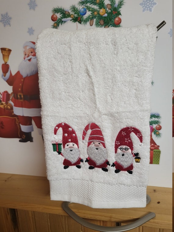 Christmas Hand Towel Gnomes Hand Towel Novelty Christmas Towel Bathroom Towel Finger Towel Red Truck Hand Towel Etsy Ireland