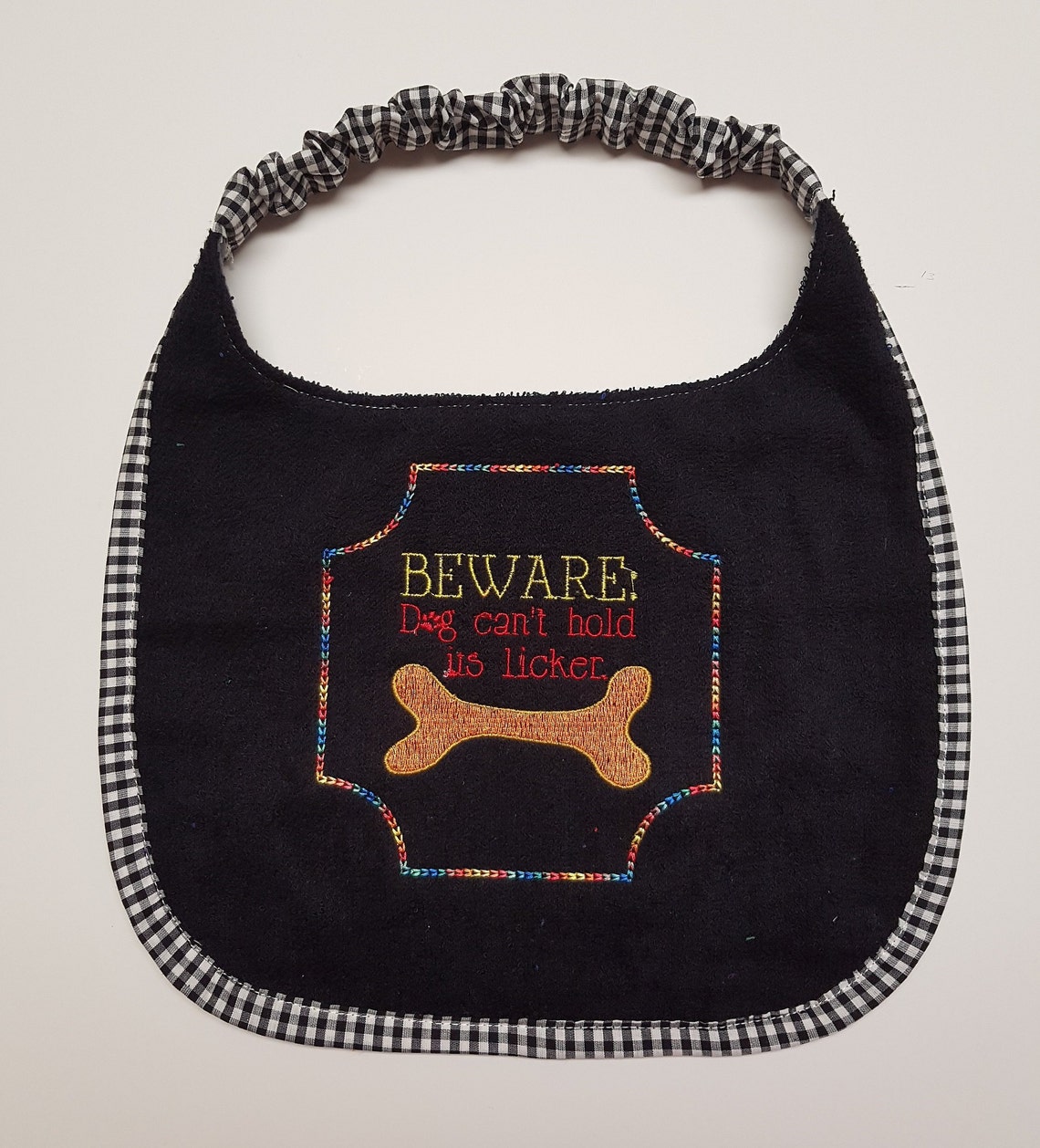 Beware Dog Drool Bib Newfie Drool Bibs Dog Slobber Bib Big Etsy