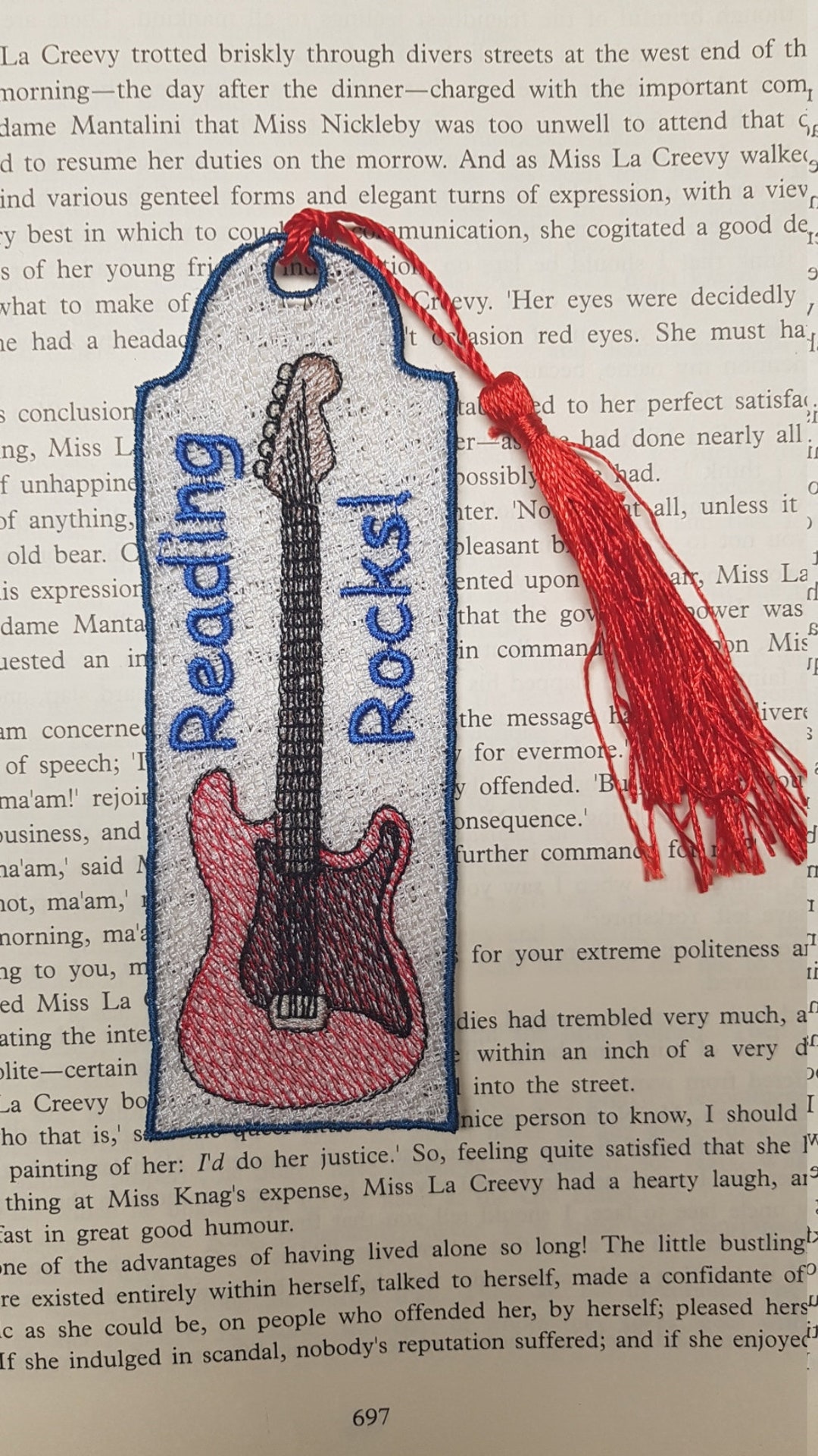 Lace Bookmark, Reading Rocks Bookmark. FSL Bookmarks, Free Standing ...