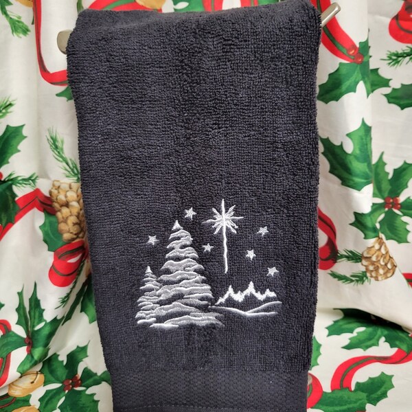 Holiday Hand Towel Etsy