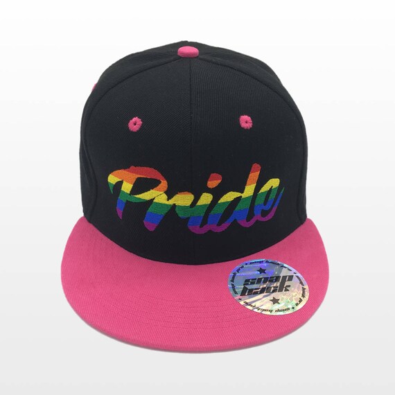 Flat Bill Snapback Cap Hat LGBT Pride Two Tone Etsy