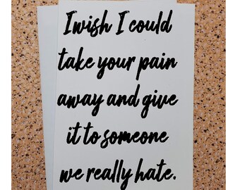 Funny Sympathy Card Etsy Funny Sympathy Card Etsy