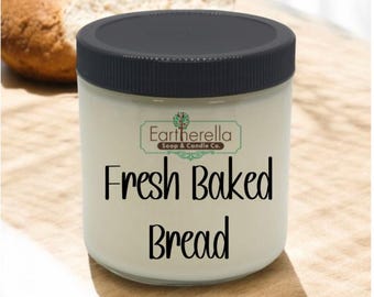 FRESH BAKED BREAD Soy Candle jar