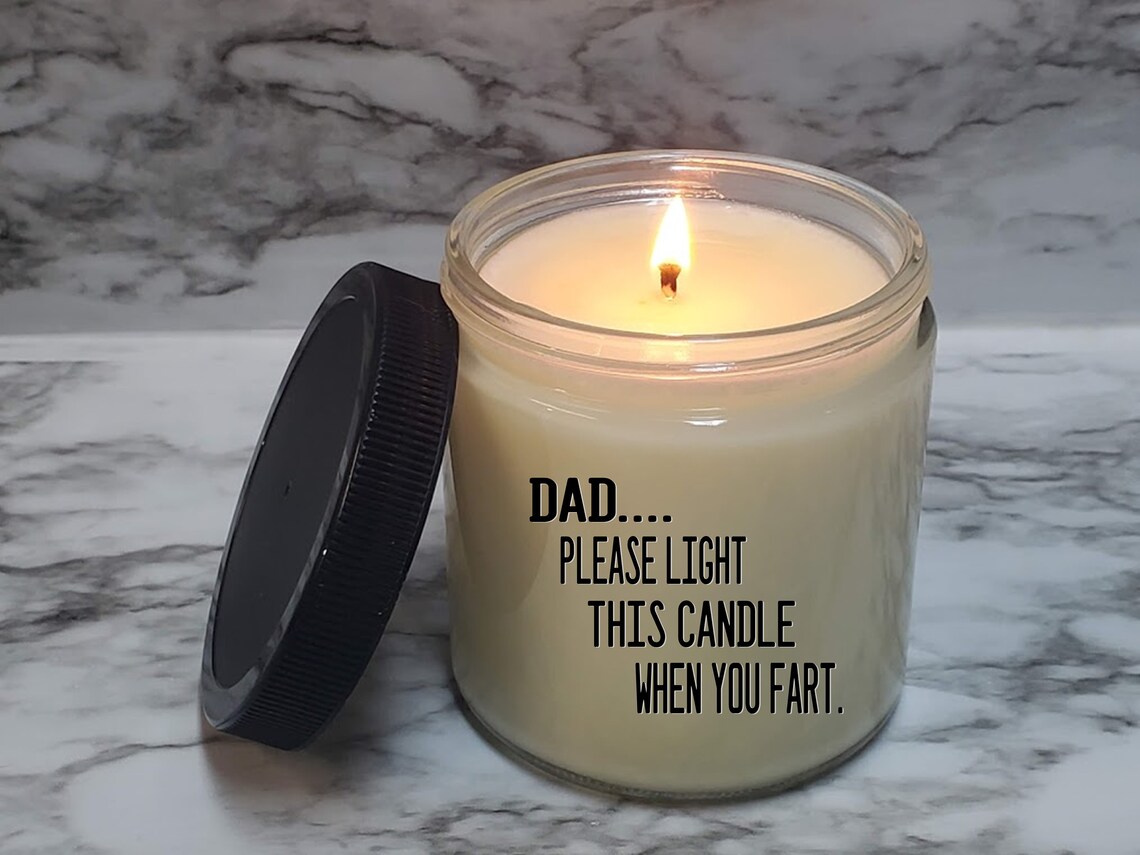 DAD Please Light This Candle When YOU FART Funny Gift for Etsy