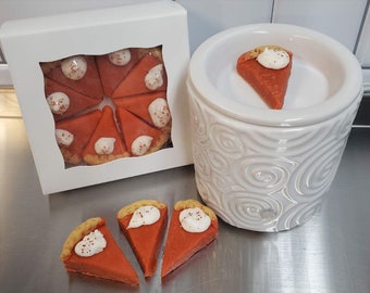 MINI PUMPKIN PIE Wax melts | 8 Slices | Pumpkin Pie Spice | Fake Food | Home Decor | Housewarming | Gift For Her | Teacher Gift | Fall Gift