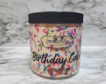 BIRTHDAY CAKE with Sprinkles | Soy Wax Jar Candle | Happy Birthday | Friend | Co-Worker | Boss Gift