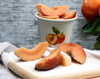 PEACH SLICES Wax Melts | Wax Embeds for Candles | Fake Food | 5 oz
