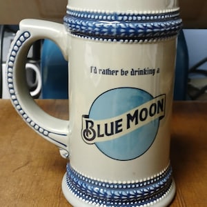 Personalized Grey or White German Beer Stein