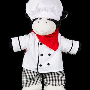 Personalized Chef outfit for 16 in doll/ Plush