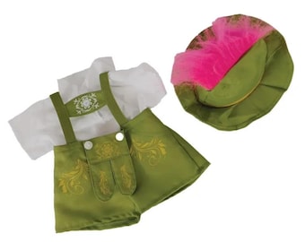 Personalized German Stuffed Animal Outfit for a 16 in Doll/animal