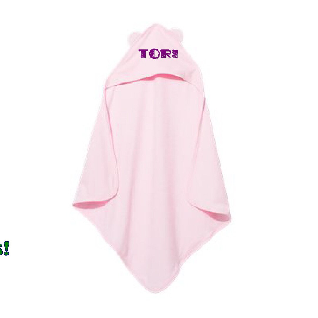 Personalized Terry Cloth Hooded Towel - Etsy
