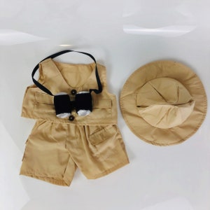 Personalized  Safari outfit for a doll/Stuffed Animal