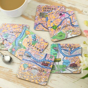 posavasos de mapas personalizados