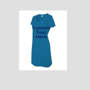 Personalized Colored or White  Night Shirt/Beach Cover up- Lime green is limited to a few since no longer available for, me to order)
