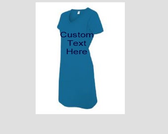 Personalized Colored or white  Night Shirt/Beach Cover up