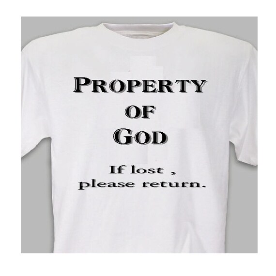 Property of God Tee Shirt Etsy