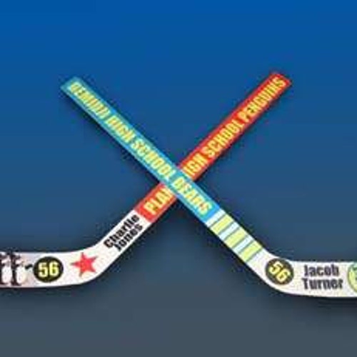 1 Personalized Mini Hockey Stick Ring Bearer Gift Groomsman Etsy Canada