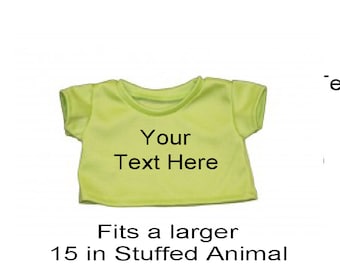 Personalized Green Teddy Tee Shirt